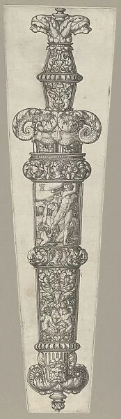 Design Dagger Sheath Cain Abel 1539 Engraving