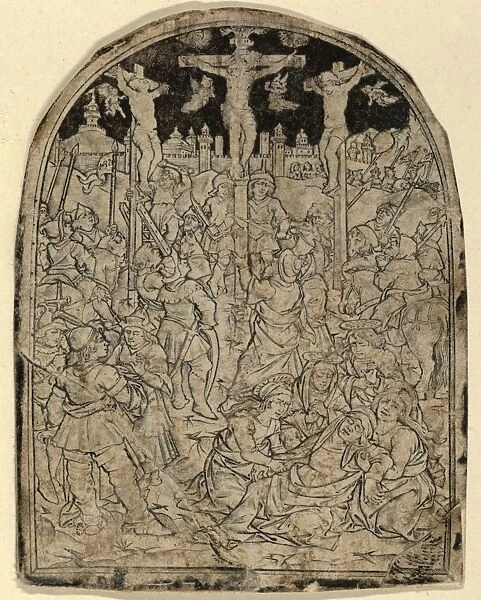 Drawings Prints, Print, Crucifixion, Artist, Italian, 15th century, 1400, 1500