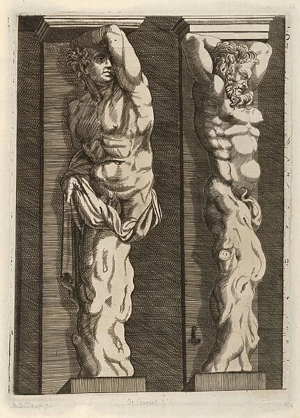 Drawings Prints, Print, Farnese Hercules, Artist, Giorgio Ghisi, Italian, Mantua, ca