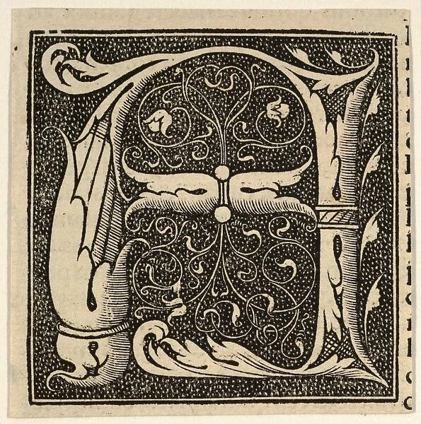 Drawings Prints, Print, Initial, letters, published, 1518, Johann, Schoffer, Mainz
