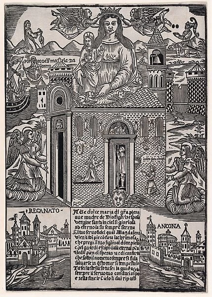 Drawings Prints, Print, Madonna Loreto, Artist, Italian, 1400, 2050, ca