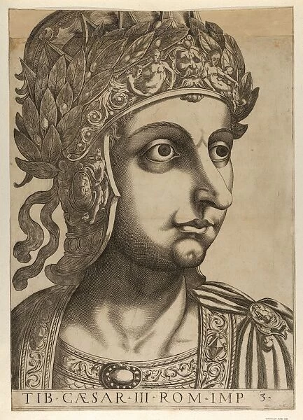 Drawings Prints, Print, Plate 3, Tiberius, turned right, Twelve Caesars, Artist