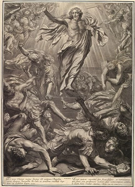 Drawings Prints, Print, Resurrection, Passion Christ, plate 24, Artist, Gregoire Huret