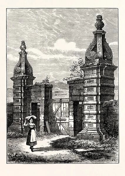 Edinburgh: Old Entrance to Royston (Now Caroline Park), 1851