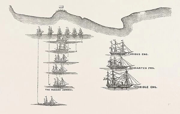 Engagement Off Sebastopol, between Three Steamers of the Allied Fleet and Six Russian