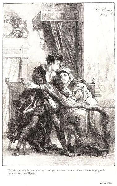 Eugene Delacroix (French, 1798 - 1863). Hamlet: N ajoute rien