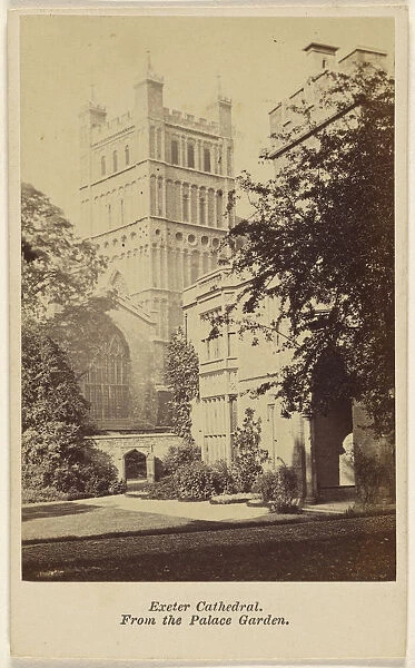 Exeter Cathedral. Palace Garden Attributed Francis Charles