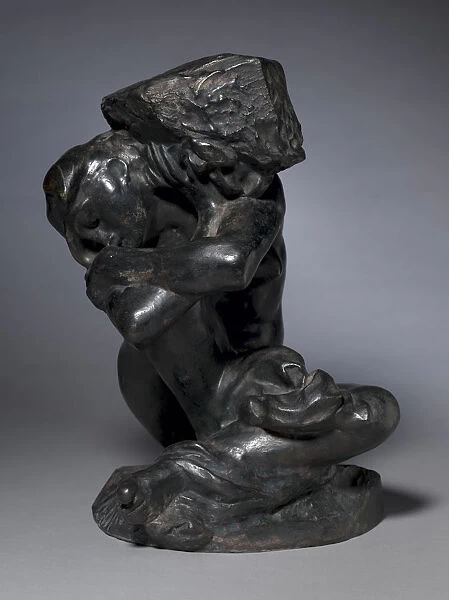 Fallen Caryatid Carrying Stone 1880-1881 Auguste Rodin