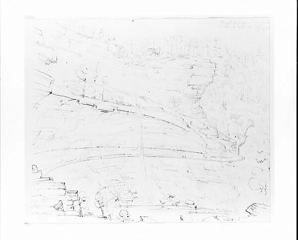 Falls Hills Sketchbook 1834 1838 Graphite wove paper