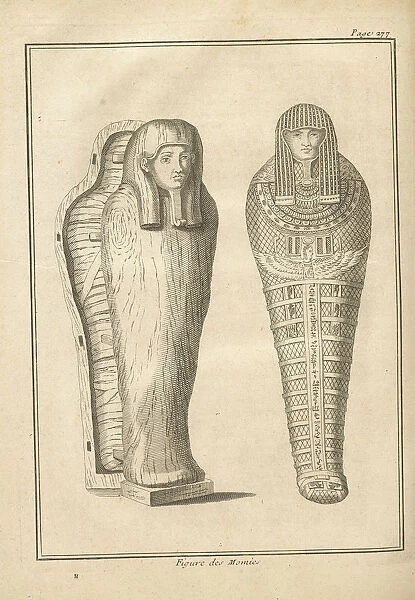 Figure des momies Description de l Egypte Maillet