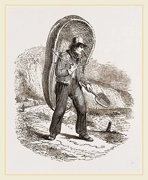 Fisherman of South Wales with Coracle