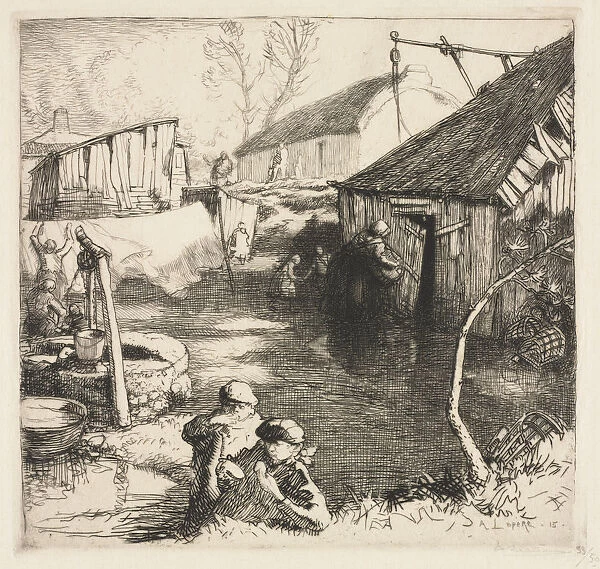 Fishermens Quarters Saint-Jean-de-Monts 1915