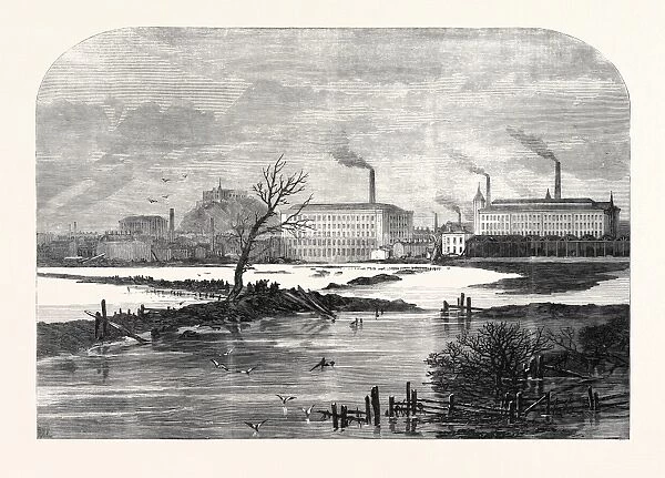 The Floods at Nottingham, Uk, 1869