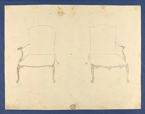 Two French Chairs Chippendale Drawings Vol I