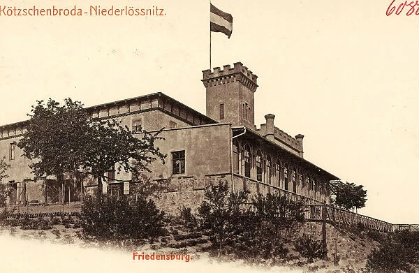 Friedensburg Radebeul Flags Saxony 1905 Landkreis MeiBen
