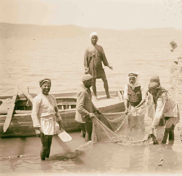 Galilee fisheman 1898 Israel