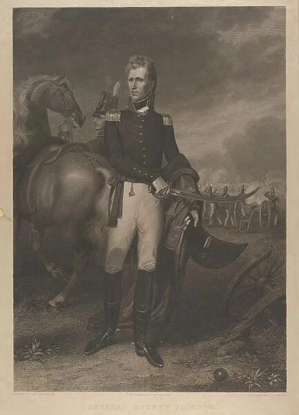 General Andrew Jackson June 1828 Engraving second state
