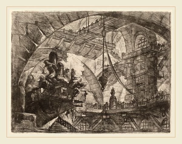 Giovanni Battista Piranesi (Italian, 1720-1778), Prisoners on a Projecting Platform