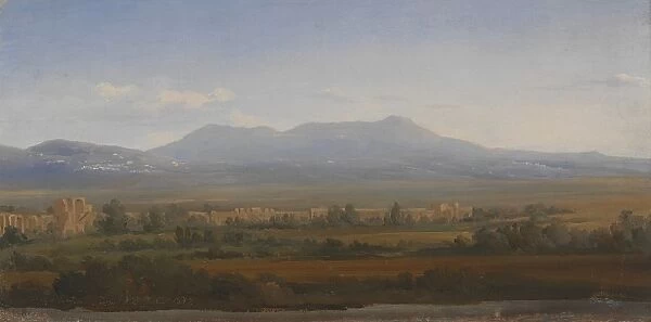 Gustaf Wilhelm Palm View Albano Mountains Study