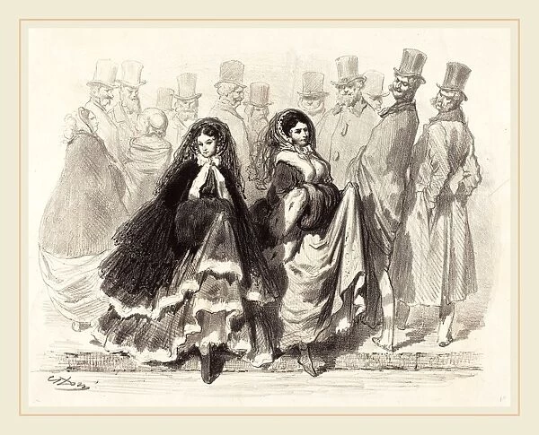 Gustave Dore (French, 1832-1883), Street Scene, 1854?, lithograph on wove paper [proof]
