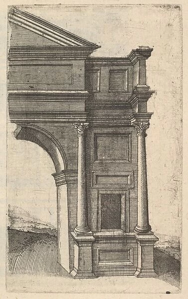 Half Arch Porta Antonae series Ruinarum variarum fabricarum delineationes pictoribus