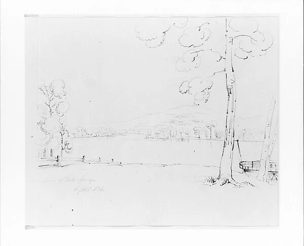 Head Lake George Sketchbook 1834 1838 Graphite