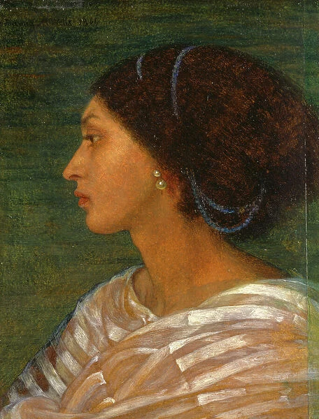 Head of a Mulatto Woman (Mrs. Eaton) Head of a mulatto woman Signed and dated, upper left