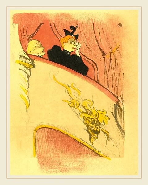 Henri de Toulouse-Lautrec (French, 1864-1901), Loge with the Gilt Mask (La loge au