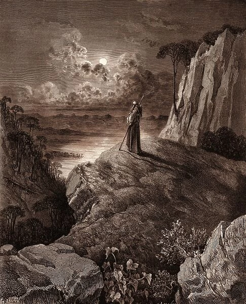 The Hermit on the Mountain, by Gustave Dore, 1832 - 1883, French