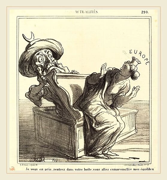 Honore Daumier (French, 1808-1879), Je vous en prie, rentrez dans votre boite, 1869