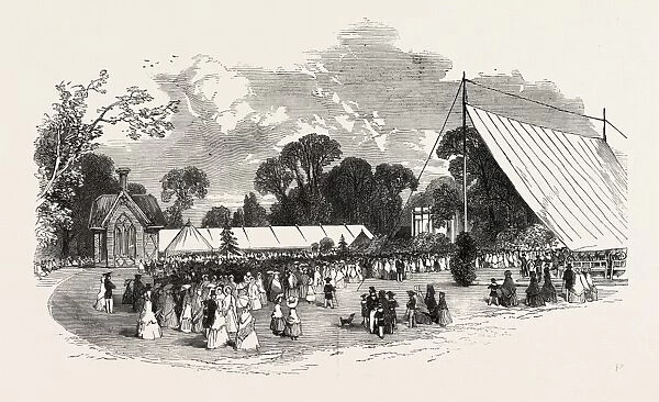 Horticultural and Floral Exhibition at the Royal Old Wells, Cheltenham, Uk, 1851