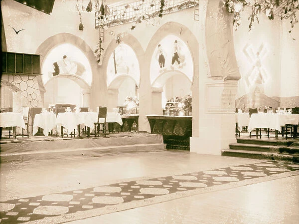 Hotels Mena House dining hall 1934 Egypt Cairo