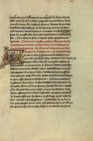 Initial A Count Countess Hainaut Setting Out