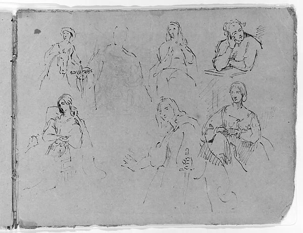 Inside Back Cover Sketchbook 1810-20 Ink wash