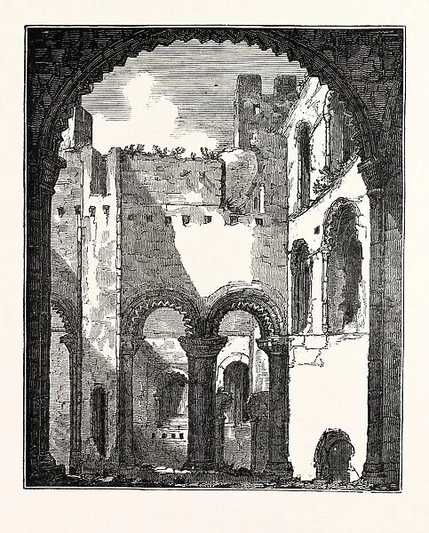 Interior of the remains of the Upper Story of Rochester Castle