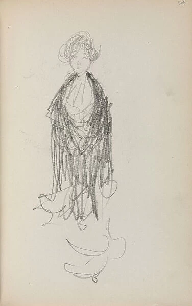 Italian Sketchbook Standing Woman Shawl page 54