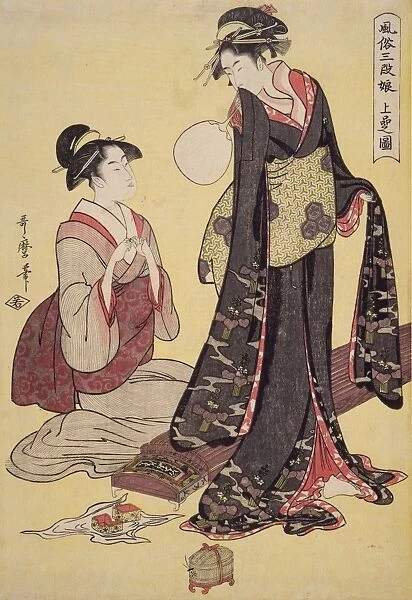 JA a┼¢bon no zu = [Picture of the upper class], Kitagawa, Utamaro (1753?-1806)