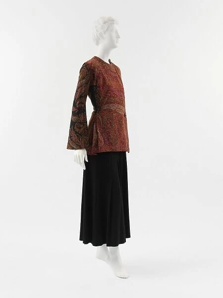 Jacket 1912 French wool cotton rayon Poiret jacket merges