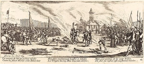 Jacques Callot (French, 1592 - 1635), The Stake, c. 1633, etching