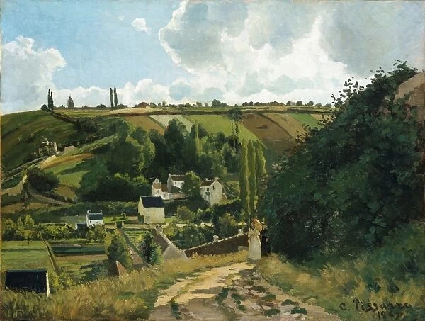 Jalais Hill Pontoise 1867 Oil canvas 34 1  /  4 x 45 1  /  4