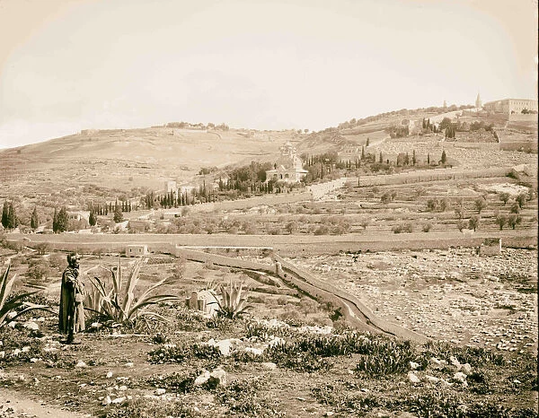 Jerusalem El-Kouds Mount Olives south 1898 Israel