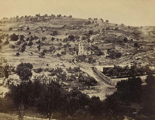 Jerusalem View Mount Olives Showing Garden Gethsemane