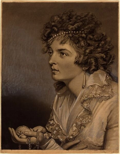 John Raphael Smith (British, 1752 - 1812), Amanthis with Pearls, 1797, mezzotint