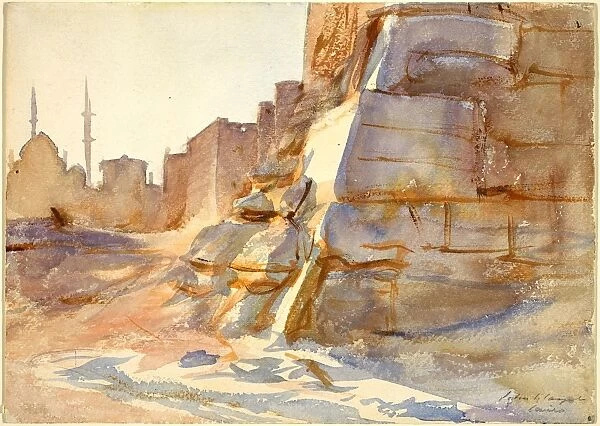 John Singer Sargent, Cairo, American, 1856-1925, 1905, watercolor over graphite