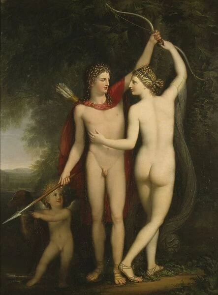 Jonas akerstrAom Venus Adonis Cupid Amor painting