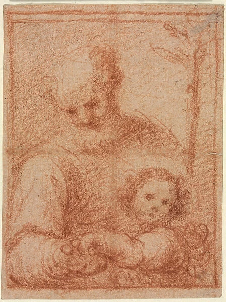 Joseph Child recto 16th century Italy Red chalk