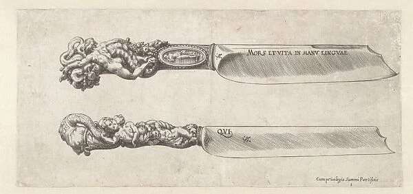 Two knives, Cherubino Alberti, Francesco Salviati, Anonymous, 1553 - 1615