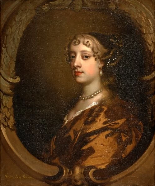 Lady Frances Savile, Later Lady Brudenell Inscribed in artists hand, yellow paint