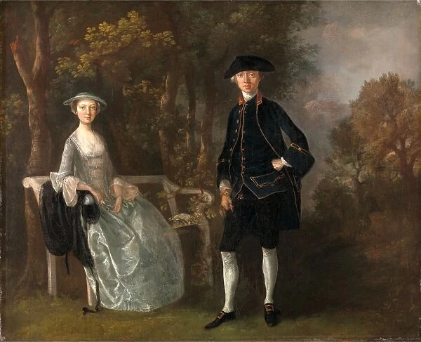Lady Lloyd and Her Son, Richard Savage Lloyd, of Hintlesham Hall, Suffolk Richard