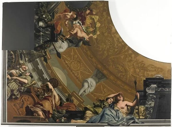 Part bottom left ceiling painting Diana companions